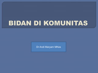 Dr Andi Maryam MKes
 