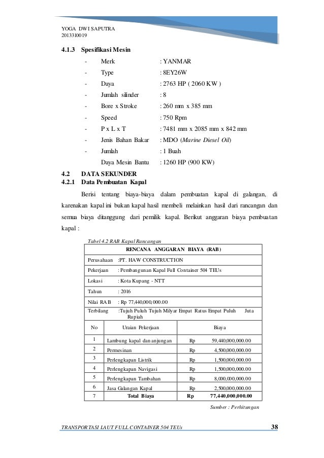 Bab Iv Data Transportasi Laut