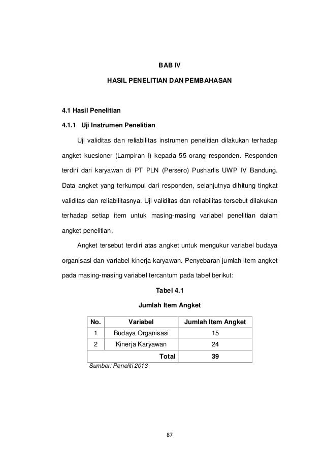 Skripsi Bab 4 Kuantitatif Ide Judul Skripsi Universitas