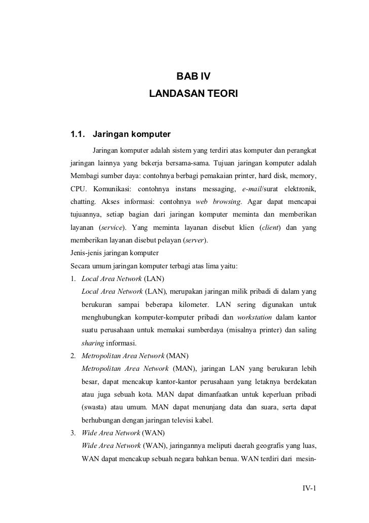 Contoh Landasan Teori Dalam Penelitian