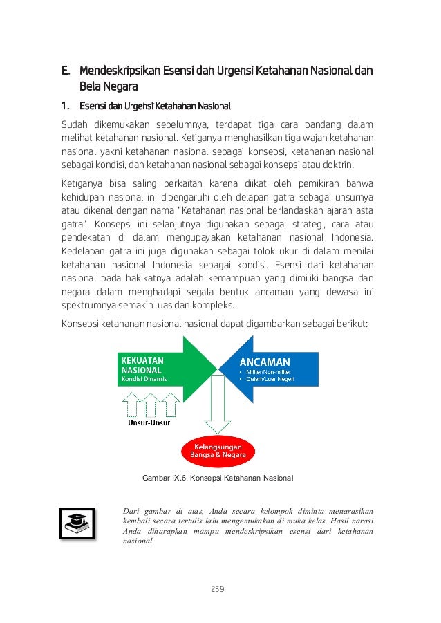 Bab Ix Urgensi Dan Tantangan Ketahanan Nasional Dan Bela Negara