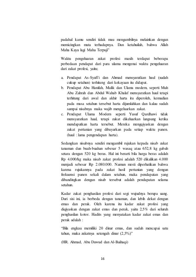 Zakat Serta Pembagiannya