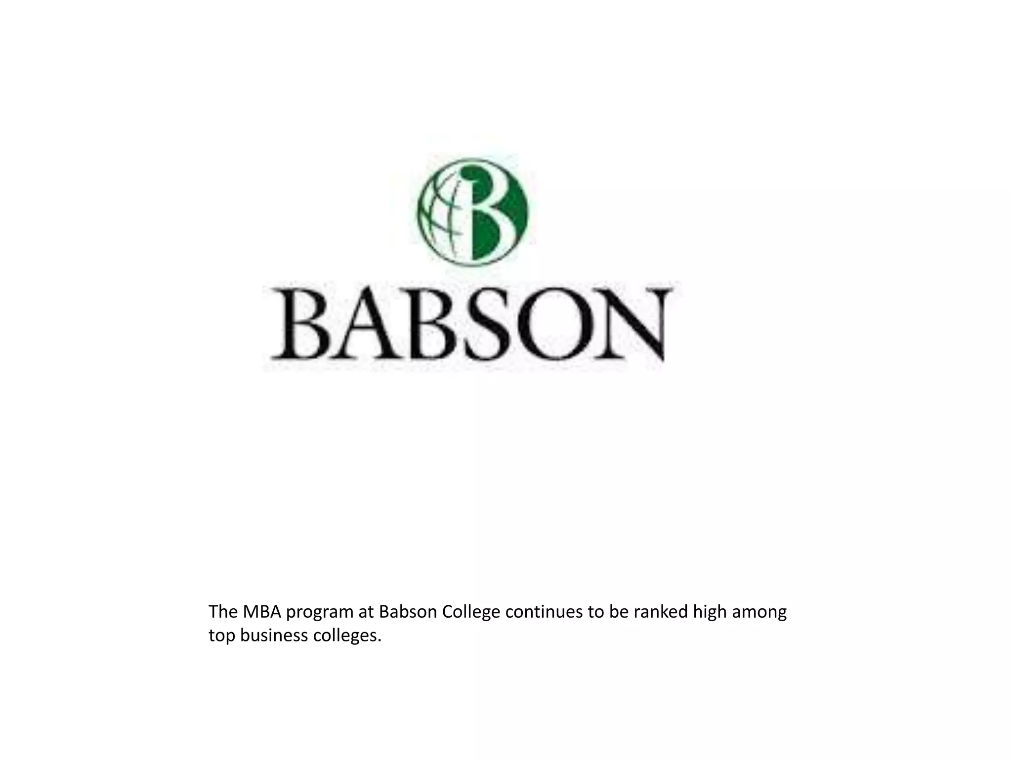 Babson college PPTX
