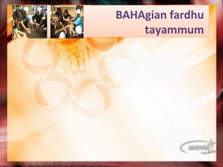 BAHAgian fardhu
    tayammum
 