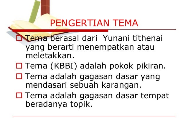 Bab Tentang Tema Topik Dan Judul