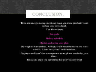 time managment | PPT
