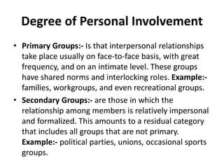 Relational Groups. Examples social groups | PPTX