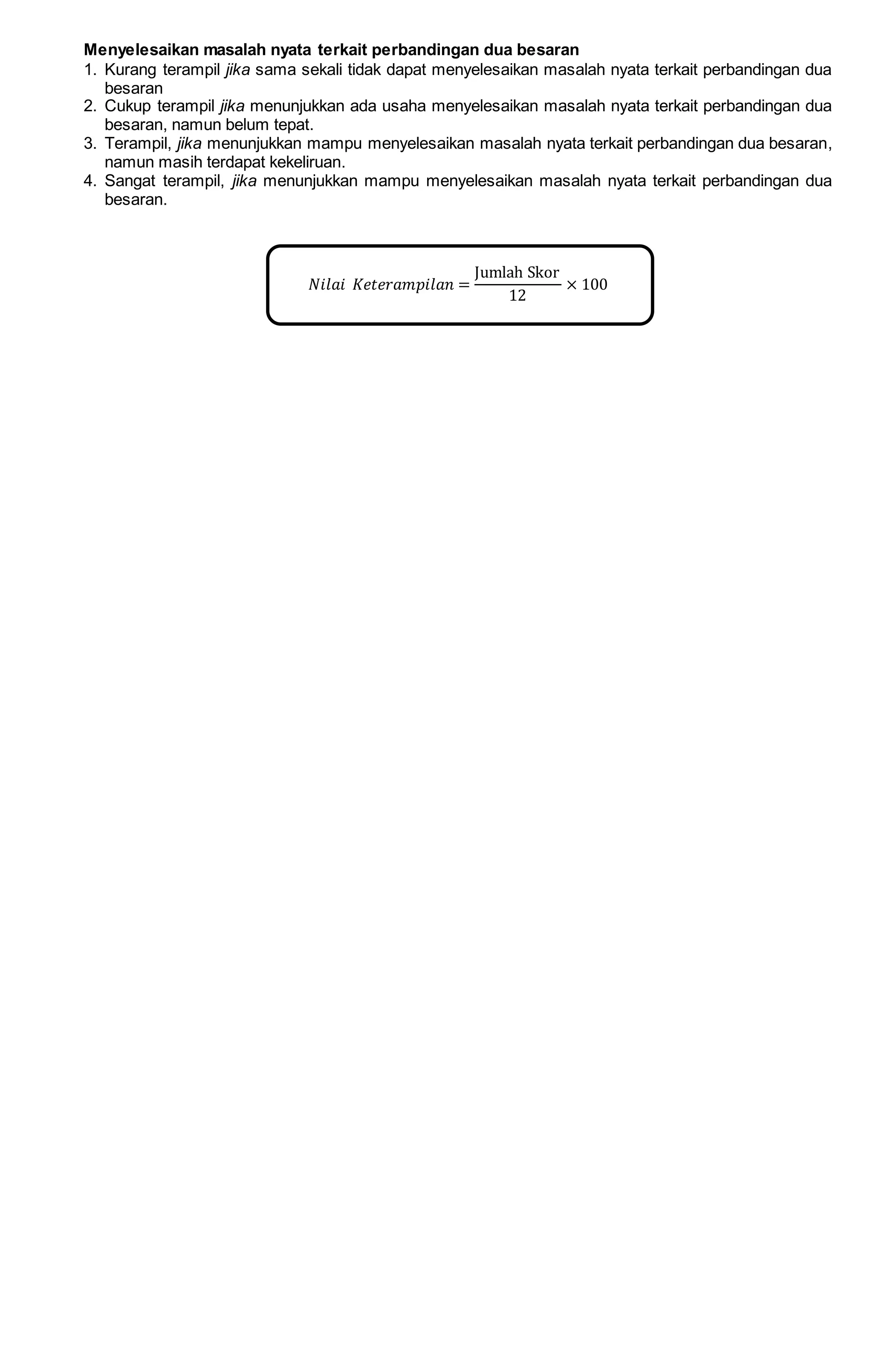 Bab v 1. perbandingan dua besaran