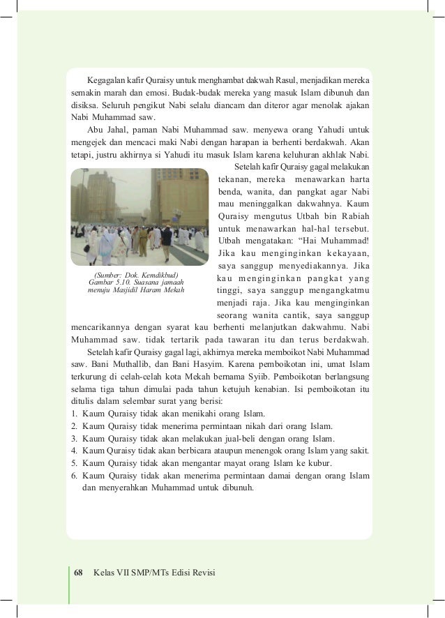Sebutkan Isi Boikot Kafir Quraisy Kepada Umat Islam Babv 161204074517