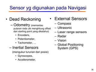 Sensor Putaran Roda Bab v. sensor robot dan navigasi | PPSX