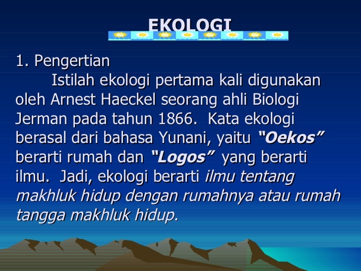 Bab V Ekologi