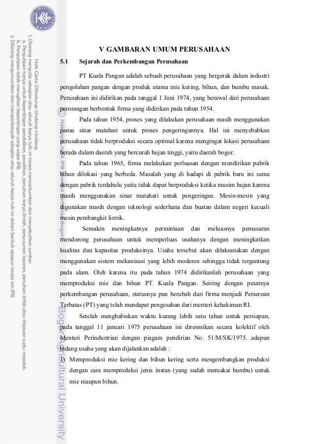 Bab v gambaran umum  perusahaan