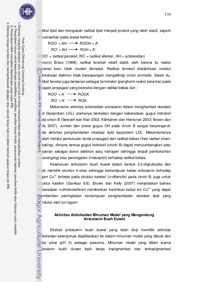 Bab vi aktivitas antioksidan antosianin