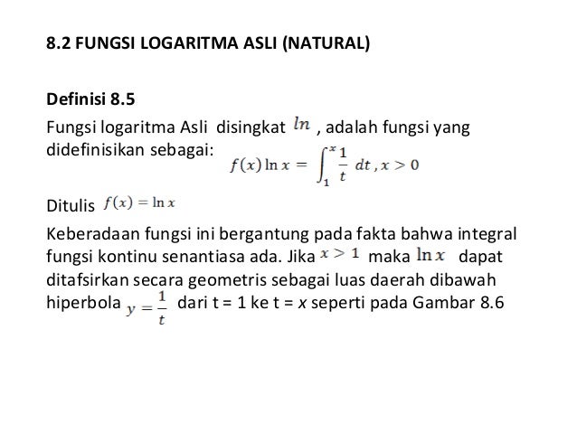 Bab 8 Fungsi Transenden Kalkulus 1