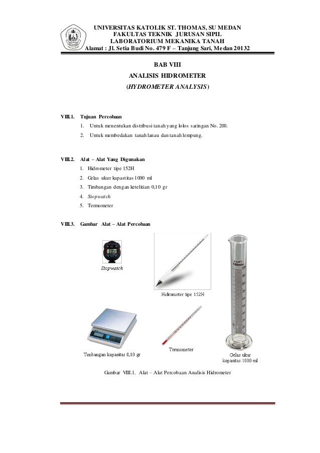 Bab Viii Analisis Hidrometer Hydrometer Analysis