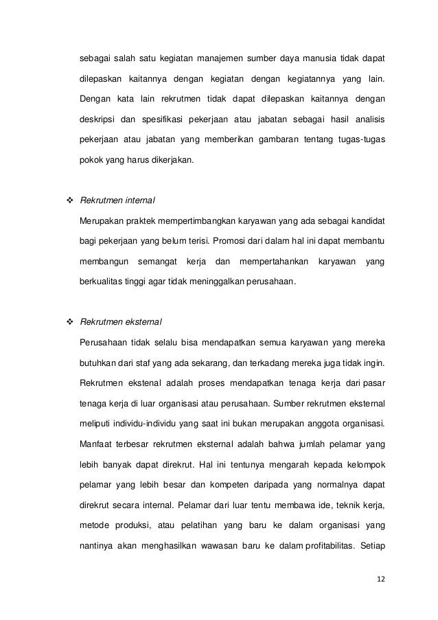 Bab Viii Mengelola Sumber Daya Manusia Dan Hubungan Tenaga Kerja