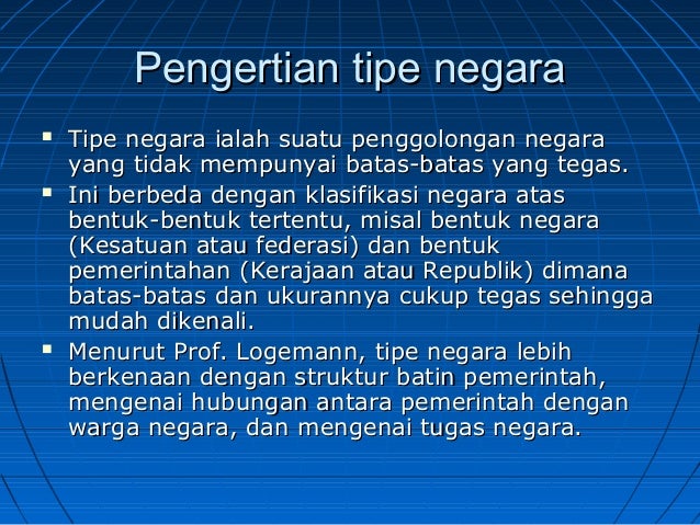 Tipetipe Negara