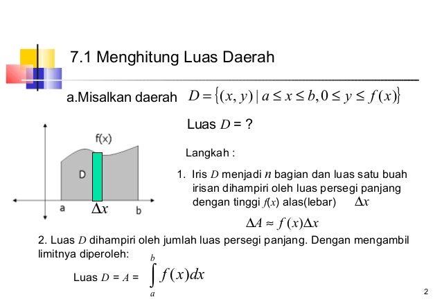 Bab 7 Aplikasi Integral Kalkulus 1