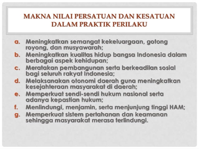 Bab vii memelihara semangat persatuan indonesia