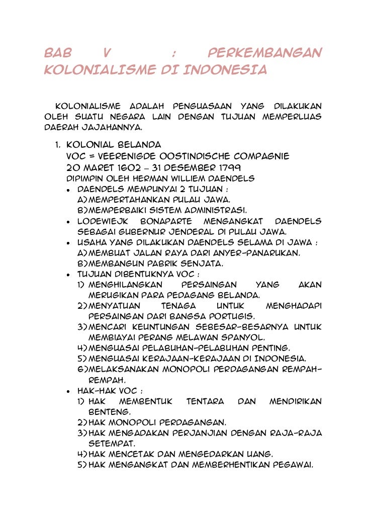 Kolonialisme Di Indonesia