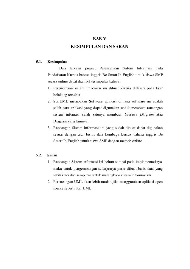 Contoh Kesimpulan Dan Saran Pada Proposal - Berbagi Contoh ...