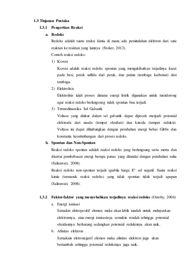 Bab V Reaksi Reduksi Oksidasi