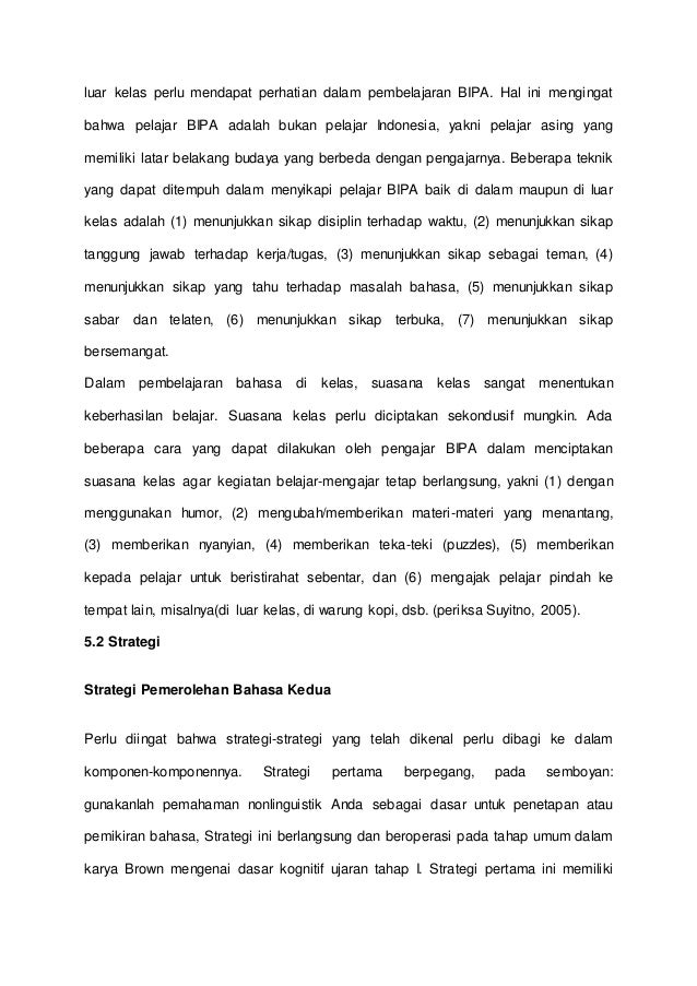 Teknik ajar dan strategi pembelajaran bahasa indonesia Teknik ajar dan strategi pembelajaran bahasa indonesia