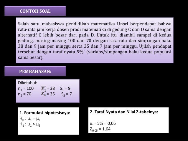 Bab xi uji hipotesis dua rata rata Bab xi uji hipotesis dua rata rata