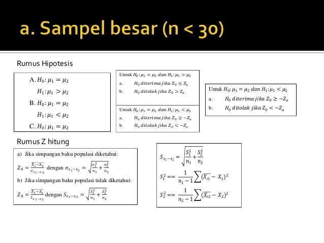 Uji Hipotesis Dua Ratarata