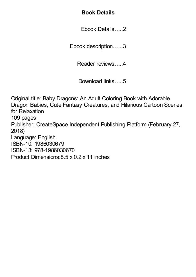 Download Baby Dragons An Adult Coloring Book With Adorable Dragon Babies Cute