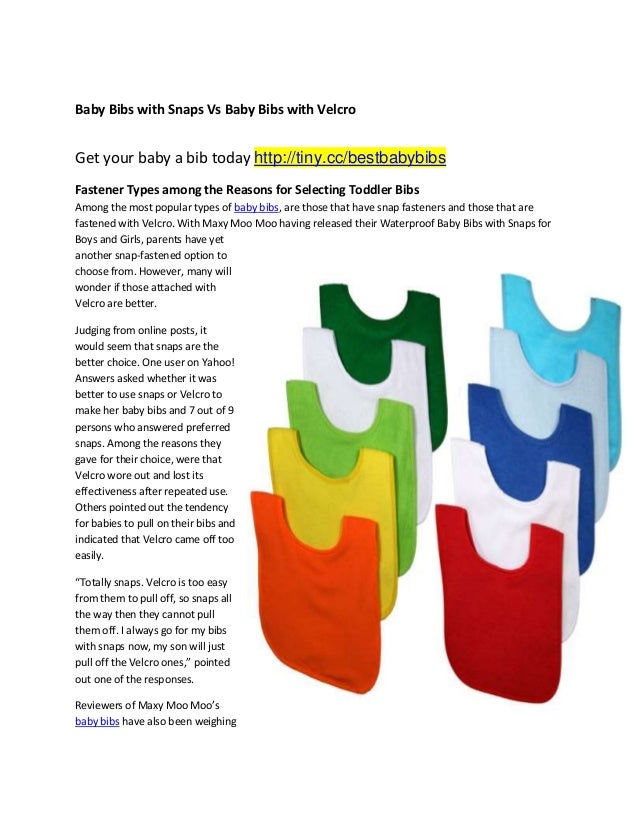 bibs with snaps