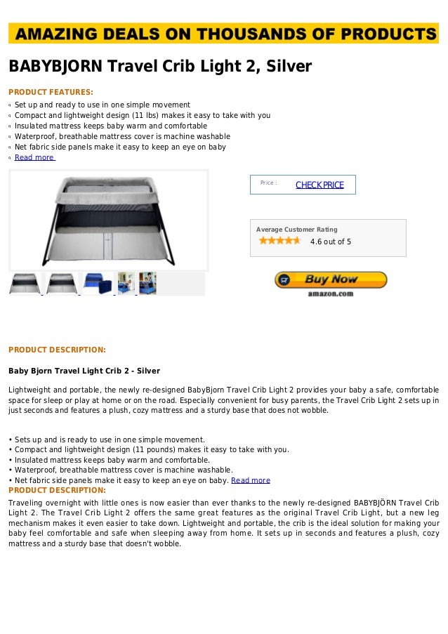 Babybjorn Travel Crib Light 2 Silver