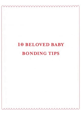 Baby bonding tips