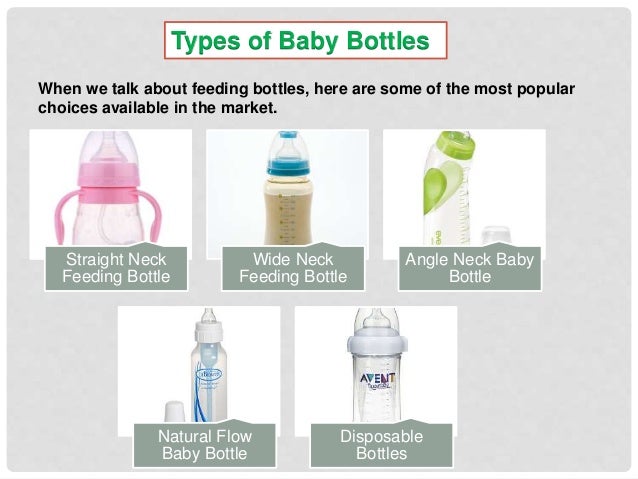 different types of feeding bottle