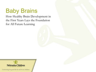 Baby Brains
How Healthy Brain Development in
the First Years Lays the Foundation
for All Future Learning

 