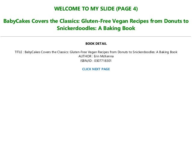 P D F Download Babycakes Covers The Classics Gluten Free Vegan Rec