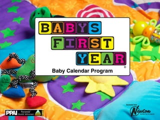 ©




This custom baby calendar is copyrighted and the intellectual property of Dan Livengood
of Newton Mfg Co. Reproduction of all or part of the calendar is prohibited without written
consent of Dan Livengood and Newton Mfg Co. Additional rights pending.
 