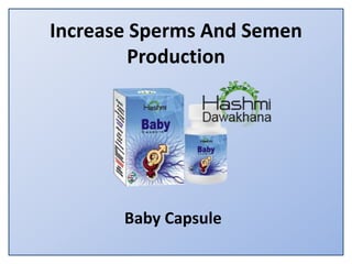 Increase Sperms And Semen
Production
Baby Capsule
 