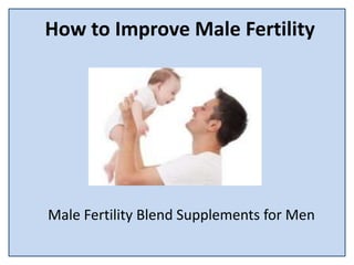 How to Improve Male Fertility
Male Fertility Blend Supplements for Men
 