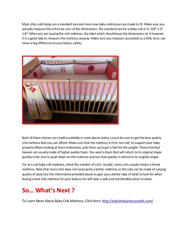 Baby Crib Mattress