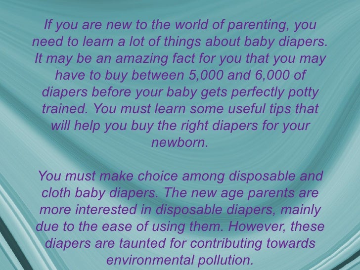 How To Choose Right Baby Diapers For Your Newborn