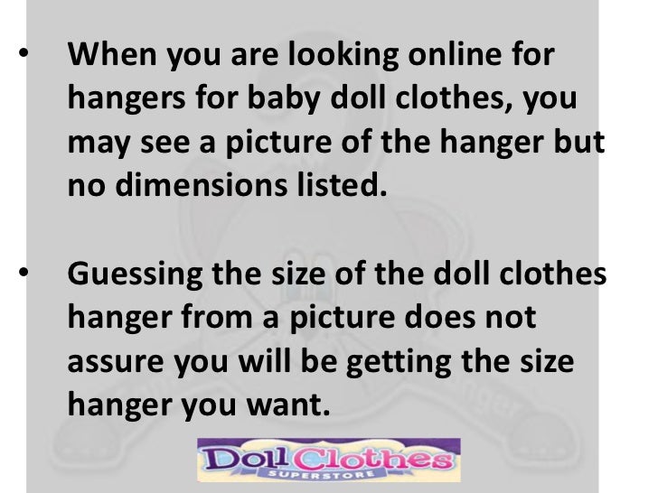 baby doll clothes hangers
