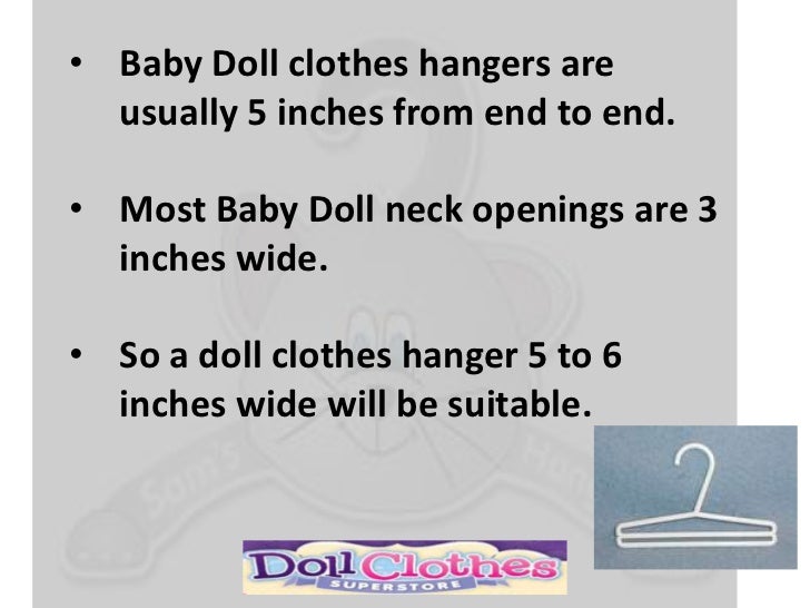 baby doll clothes hangers