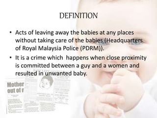 Baby Dumping Definition