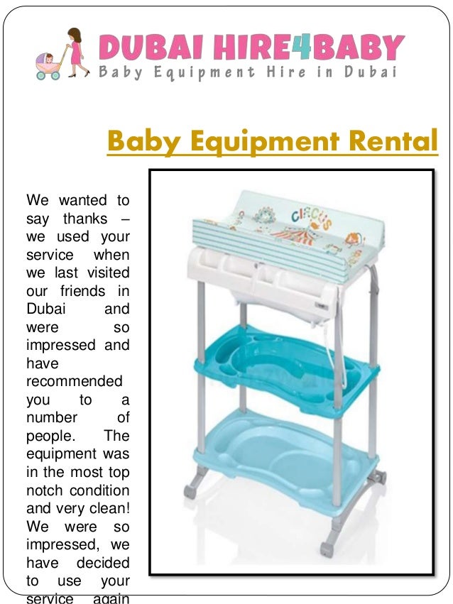 Baby equipment hire dubai