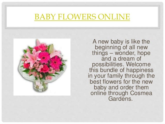 best flowers for new baby