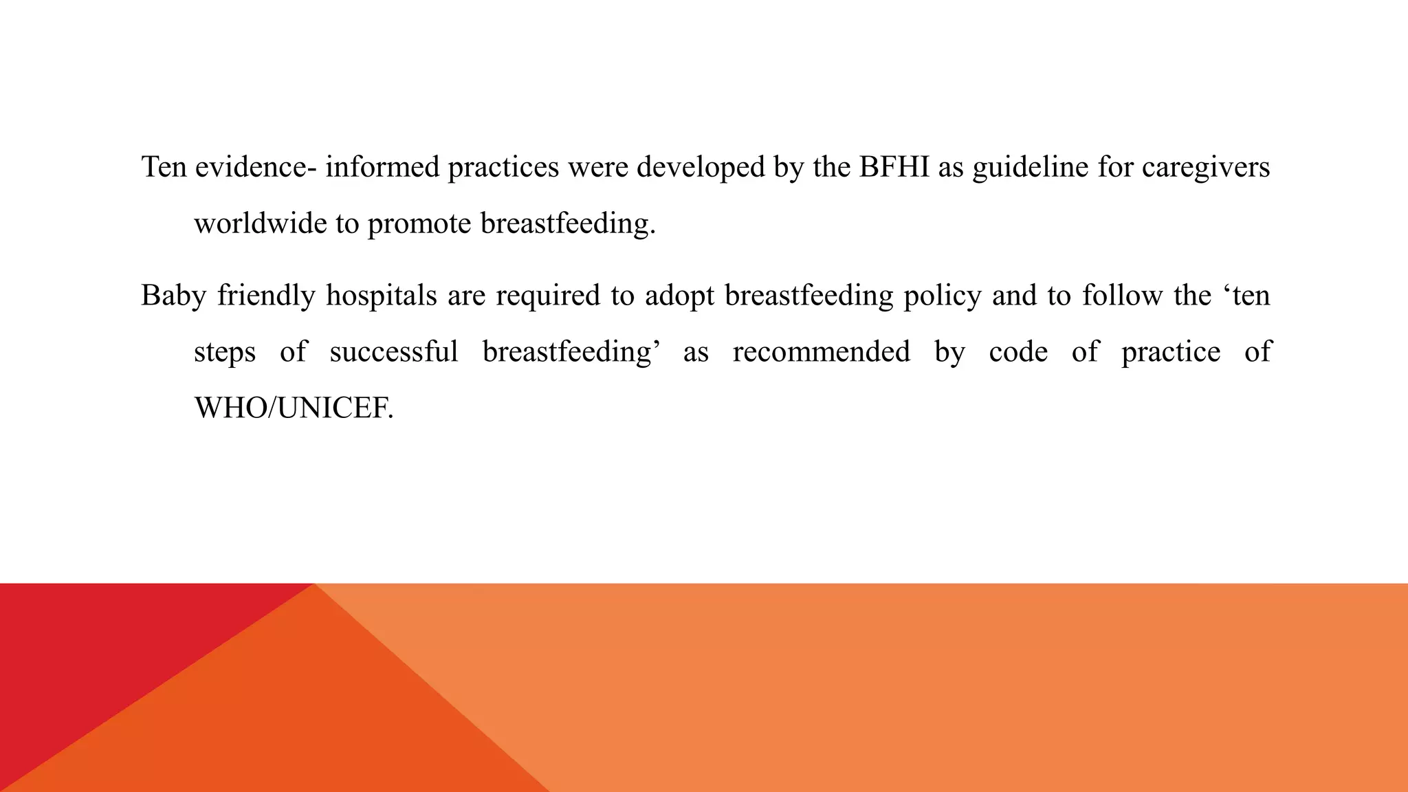 Baby friendly hospital initiative | PPTX