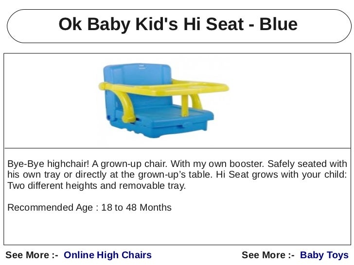 bye bye baby high chairs