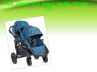 city select double stroller teal