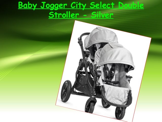 city select double stroller silver